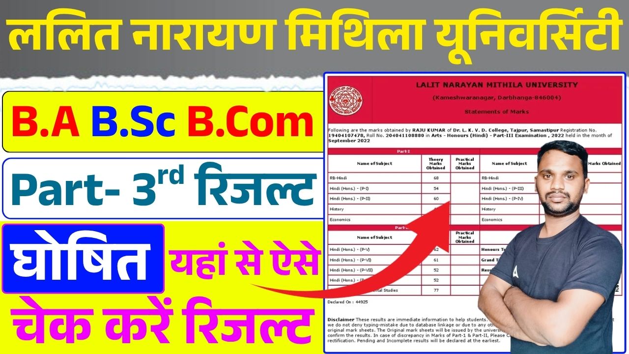 LNMU UG Part 3 Result 2025